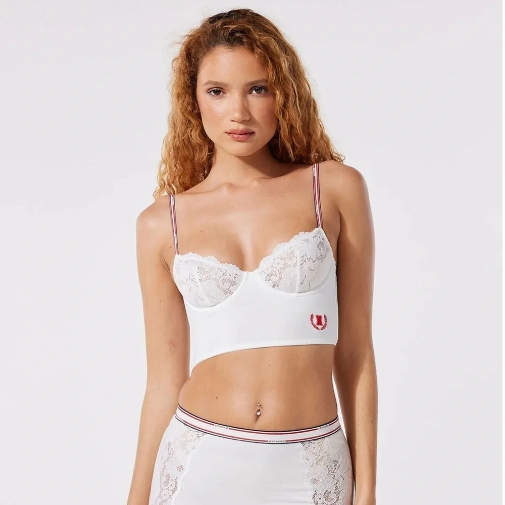 Savage x Fenty Serving Court Bustier & Brazilian panty set NWOT - Picture 3 of 14